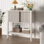 Console Modern Modern, 31,5 "avec portes coulissantes cannelées et tablette de rangement