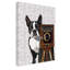 « boston terrier photographe », reproduction d’impression sur toile tendue-1474586037