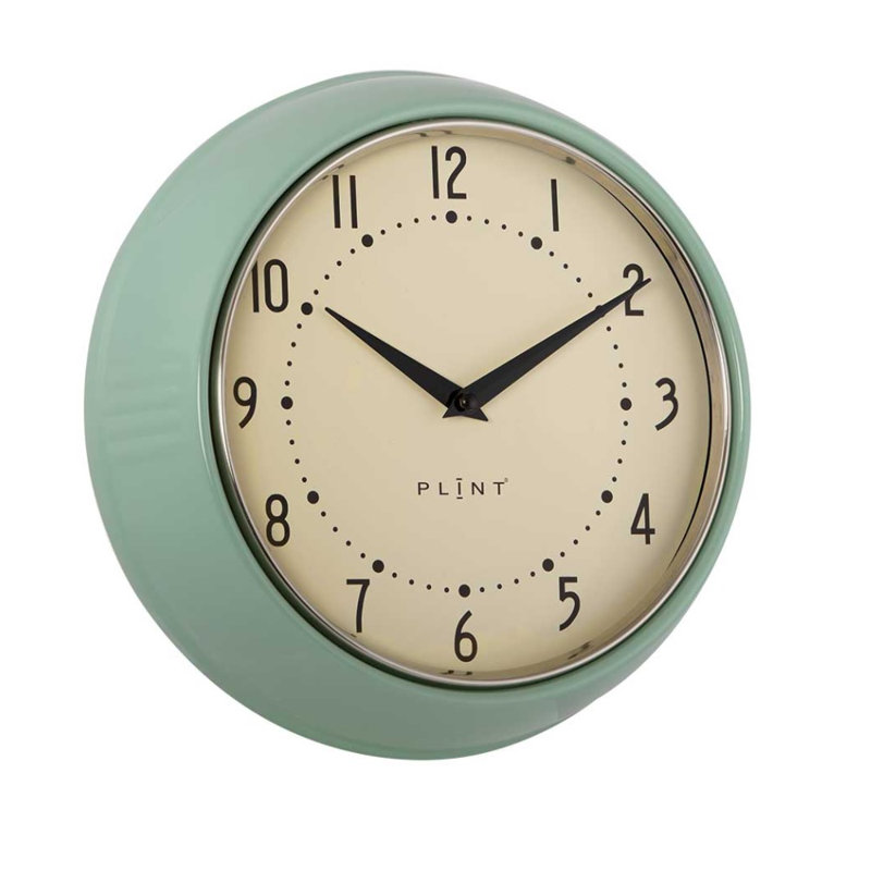 Metal Wall Clock, Green
