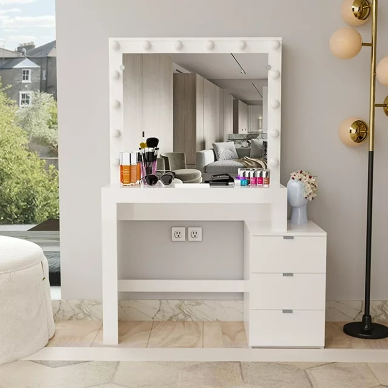 Aurora Dressing Lighted Vanity with Mirror