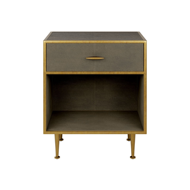 Hampton 56cm W Metal Bedside Table