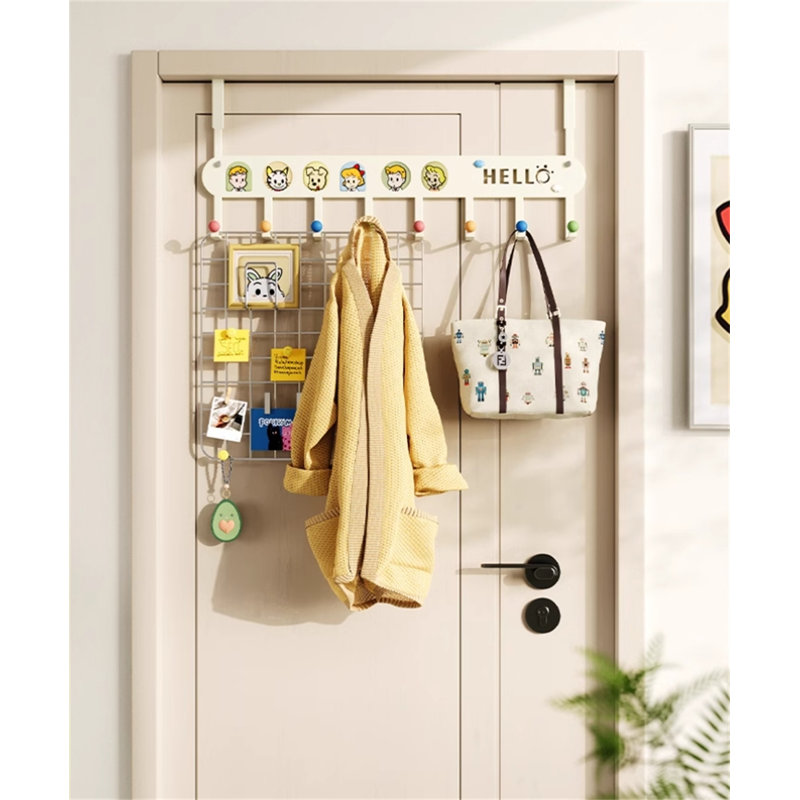 Crochet en fer sans porte, H 10,82 po x l 23,62 po x P 1,77 po