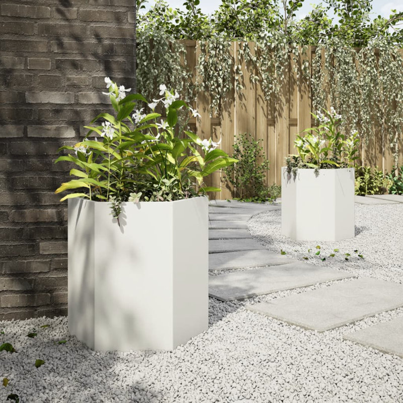 Arzate Planter Box, White 