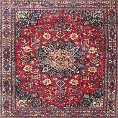 Tapis traditionnel rouge / bleu Gilby