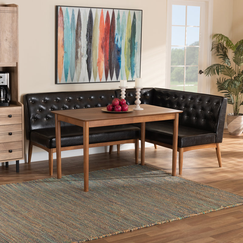 Cherianne 4 - Person Four Leg Dining Set, Black