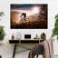 «Sunset Mountain Biking» sur toile-92673122