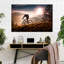 «Sunset Mountain Biking» sur toile-92673123