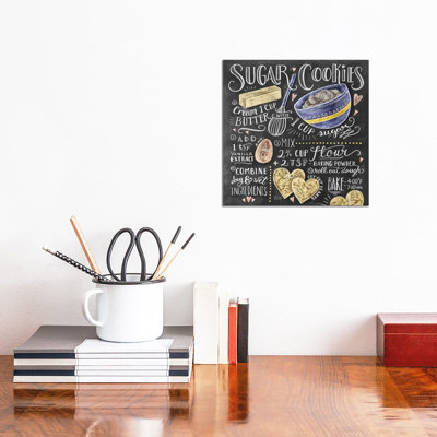 Sugar Cookies Recipe - Print on Canvas