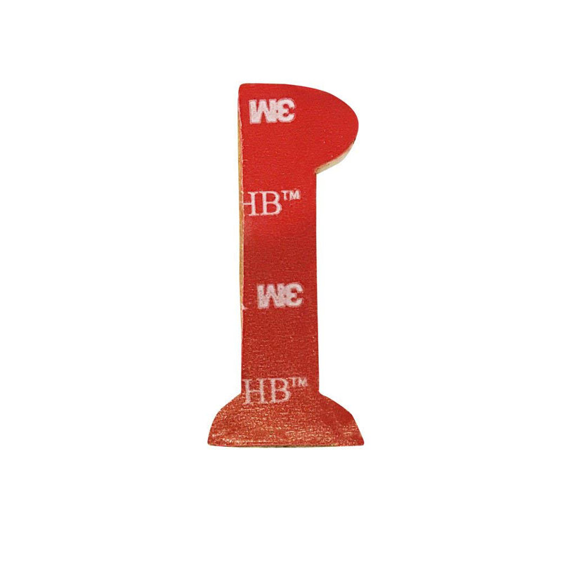 Williamsburg 2'' H Brass Self-Adhesive House Number, 1