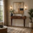 Solid Wood Belmont Cane Edge Console Table, 2 Drawers
