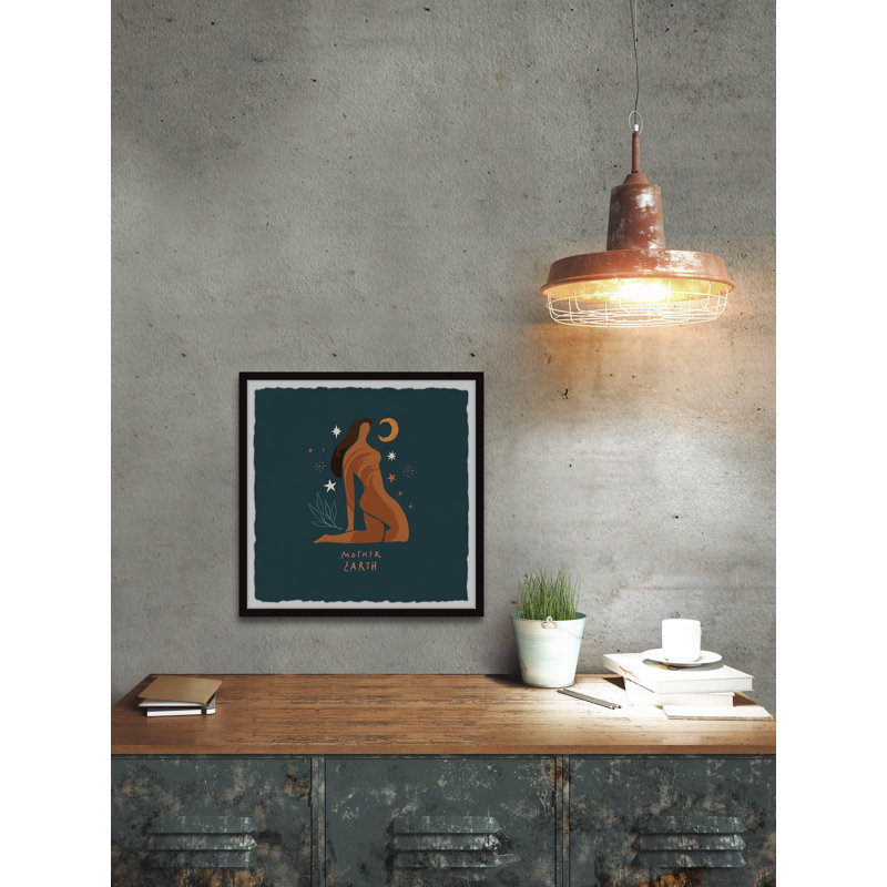 «Mother Earth», reproduction encadrée, H 12 po x l 12 po x P 1,5 po