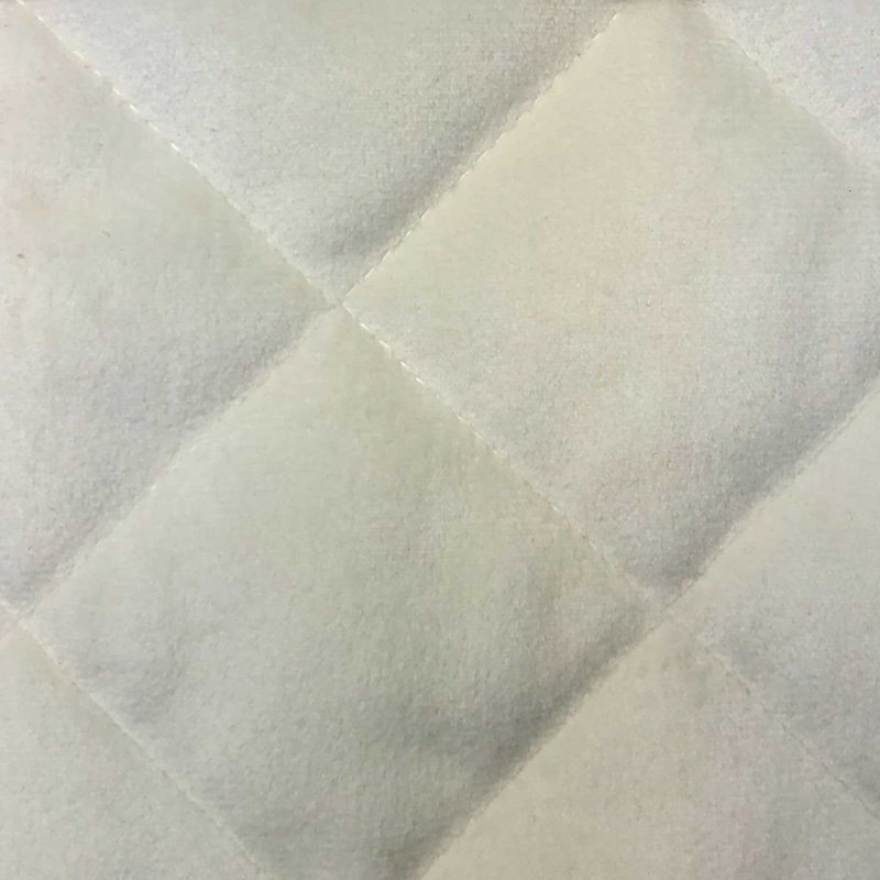 Velvet Diamond Solid Color Quilted Modern Contemporary Pillow Sham Set, Cream, King
