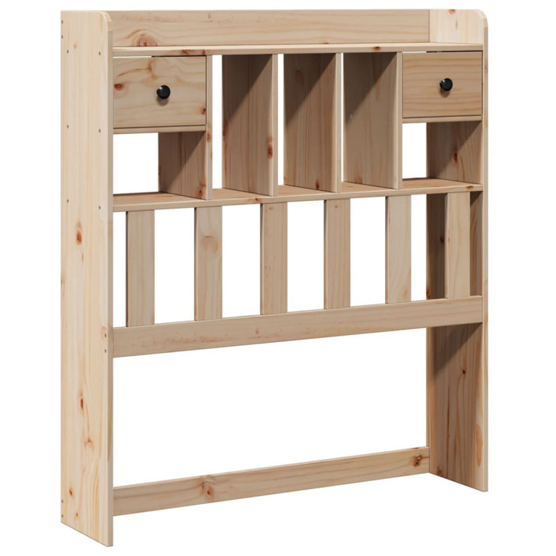 Kopfteil mit Stauraum 90 cm Massivholz Kiefer
