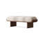 Banc rembourré en bois massif beige-1986391471