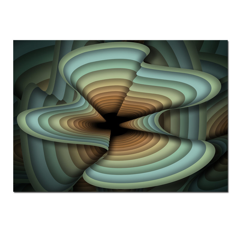 Rings - Single Picture Frame Graphic Art, 40" H x 60" W x 1.5" D