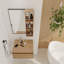 Armoire à miroir murale 10 po, armoire de salle de bain avec rangement sans porte, contreplaqué (Mc250gimo) (armoire à miroir seulement, sans cadre en aluminium noir)
