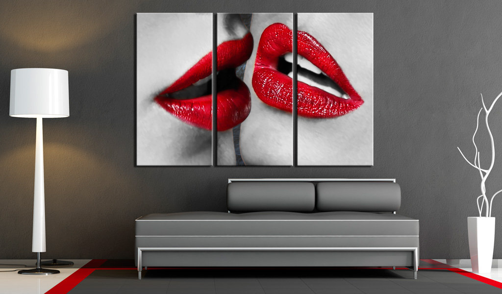 Leinwandbild Hot Lips