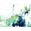 " Blue Green Abstract " Painting Print