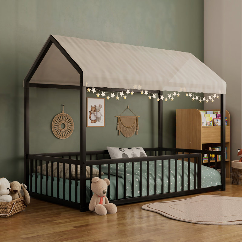 Structure de lit Montessori, Simple, Noir