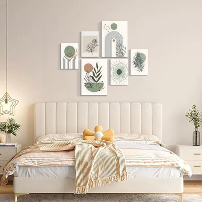6 Piece No Frame Print on Canvas