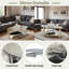 Silver Mirrored Glass Oval Coffee Table With Double-layer Design, Acylic Legs And Crystal Decor