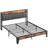 Upholstered Bed Frame with Storage Headboard and Charging Station, Solid and Stable, Noise Free, No Box Spring Needed, Easy Assembly-1518619328