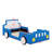 Twin Size Race Car-Shaped Bed With Wheels-143087110