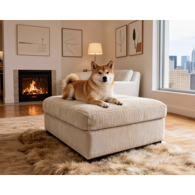 Colchester Corduroy Ottoman