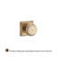 Round Single Dummy Door Knob with Traditional Square Rose-22034721-125753329