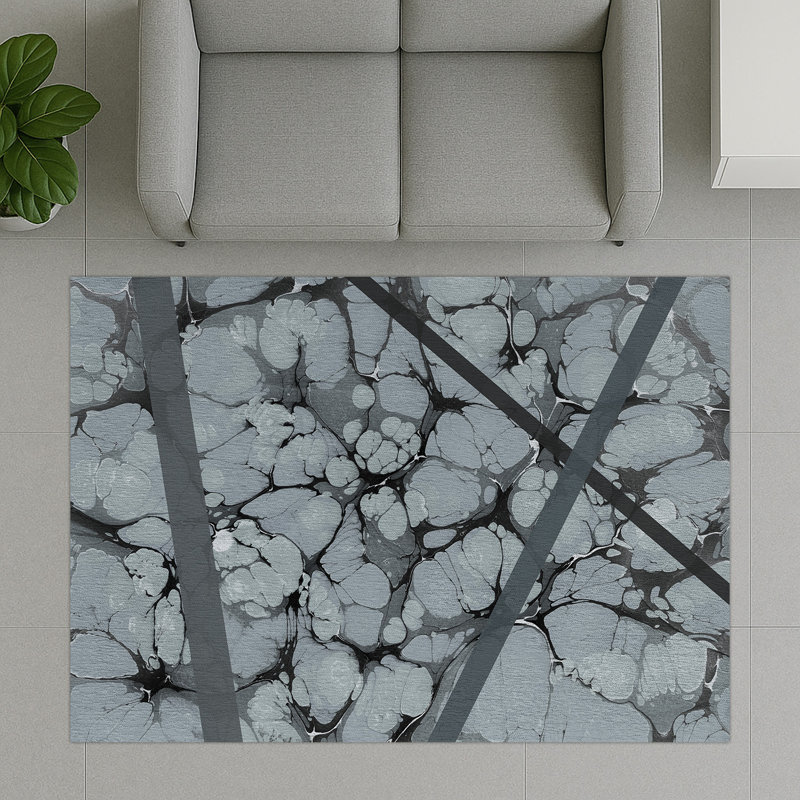 Geometric Area Rug, Runner 70 x 140 cm