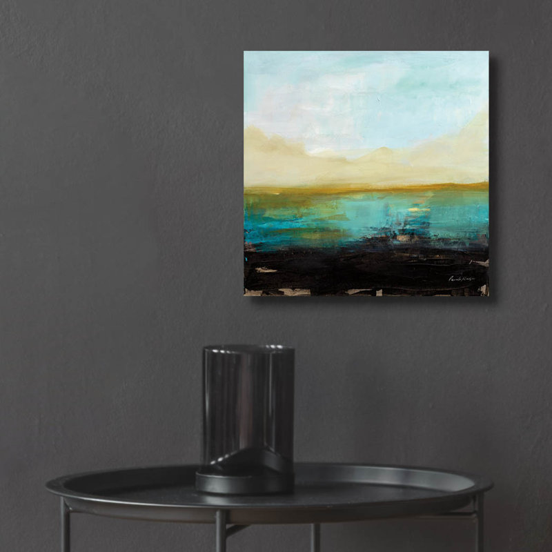 Art mural en verre Wrought Studio ™ «Landing» par Pamela Munger, H 12 po x l 12 po x P 0,13 po