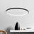 Stockham 1-Light Unique Geometric LED Pendant Circle Ring Chandelier Remote Dimmable-626403762-626403760