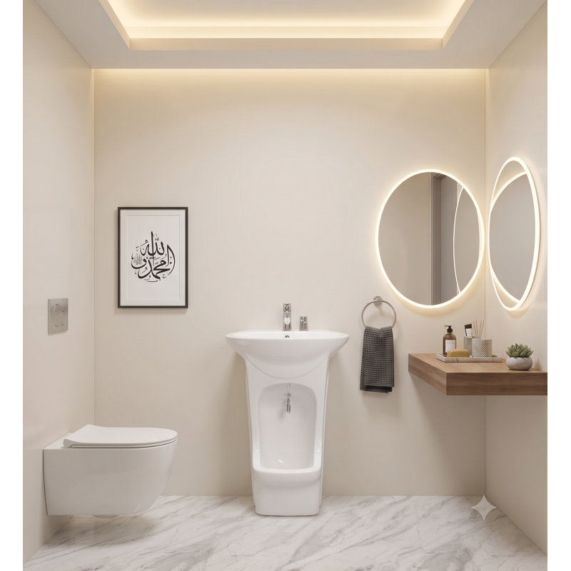 Lavabo autoportant pour bidet Wudu