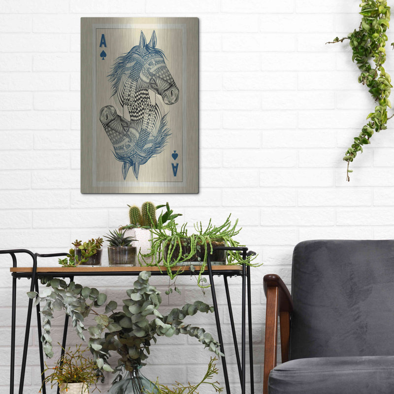 «Geo Horse» par Rachel Caldwell, H 16 po x l 12 po