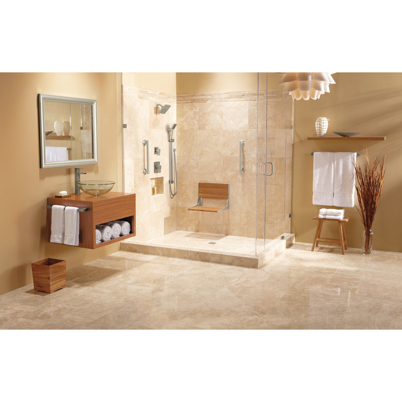 90 Degree 42" Designer Grab Bar, 20.96" W, Matte Black