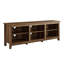 Essential 70" Rustic Wood TV Stand - Rustic Oak