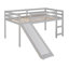 Lit mezzanine avec glissade, conception multifonctionnelle, lit simple-1753692205