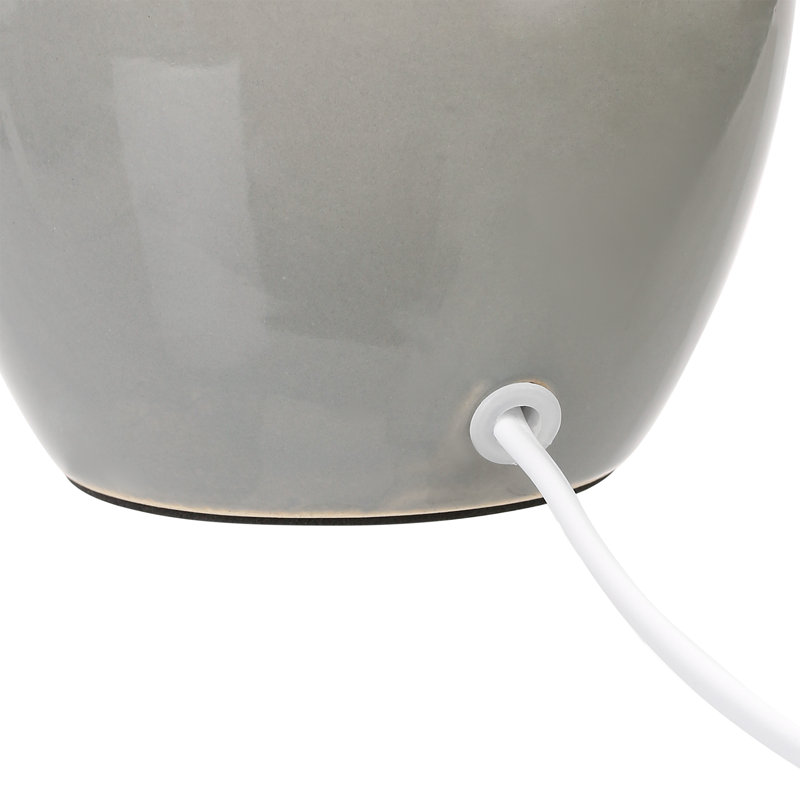 Antico Ceramic Table Lamp, Grey