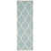 Rodgers Hand Woven Flat Weave Wool/Cotton Geometric Rug in Light Blue/Ivory
