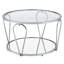 Table basse ronde avec dessus en verre 31,75 po Renea-99459030
