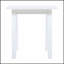 Table d'appoint en bois d'acacia en polyuréthane blanc, résistante aux intempéries et durable pour une utilisation intérieure et extérieure