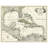 Williston Forge unknown Gallery Wrapped Canvas Art Titled: Map of the Gulf of Mexico