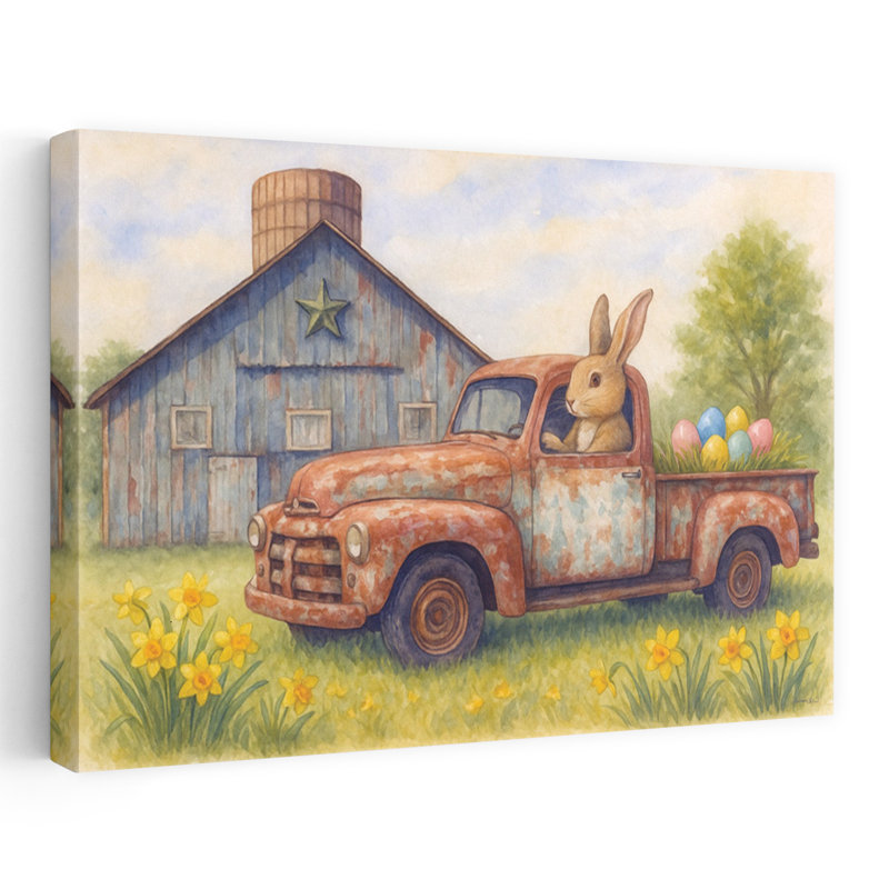 Bringing Pâques Joy, rustique, fantaisiste, jonquille, paysage, H 24 po x l 36 po