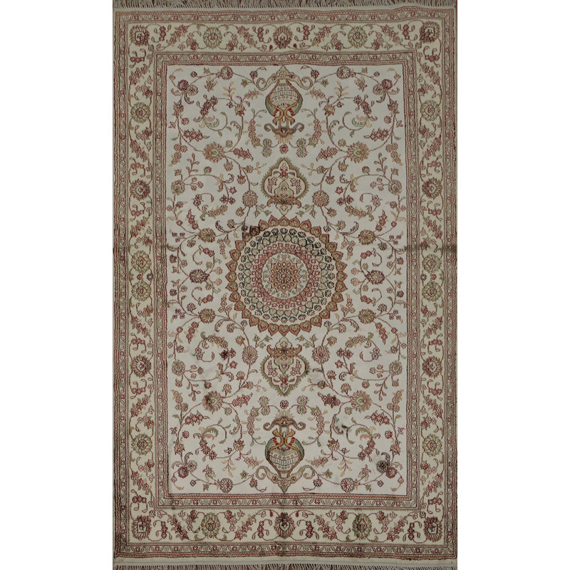 Tapis traditionnel fabriqué à la main 4 x 6 pour décors classiques et modernes