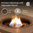 Kirtsey 47" Aluminum Coffee Table with Propane Fire Pit and Ice Bucket-1244805280