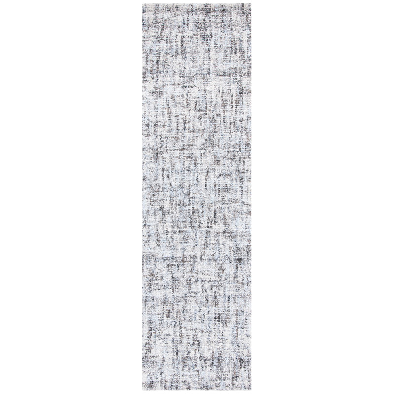 Tapis de couleur unie performance touffeté à la main Kathreen, Tapis de couloir 2 pi 3 po x 8 pi