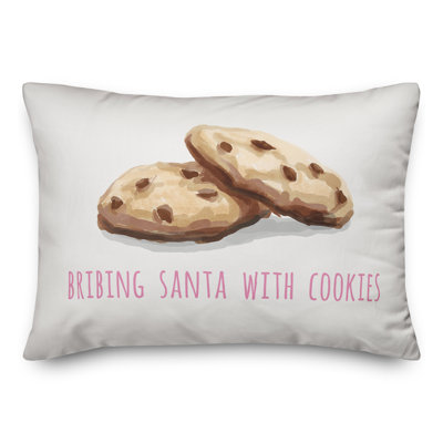  Coussin lombaire «Bribing Santa with Cookies»