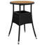 Isebrand 2 - Person Acacia Solid Wood Patio Dining Set Round Table with Cushions Included