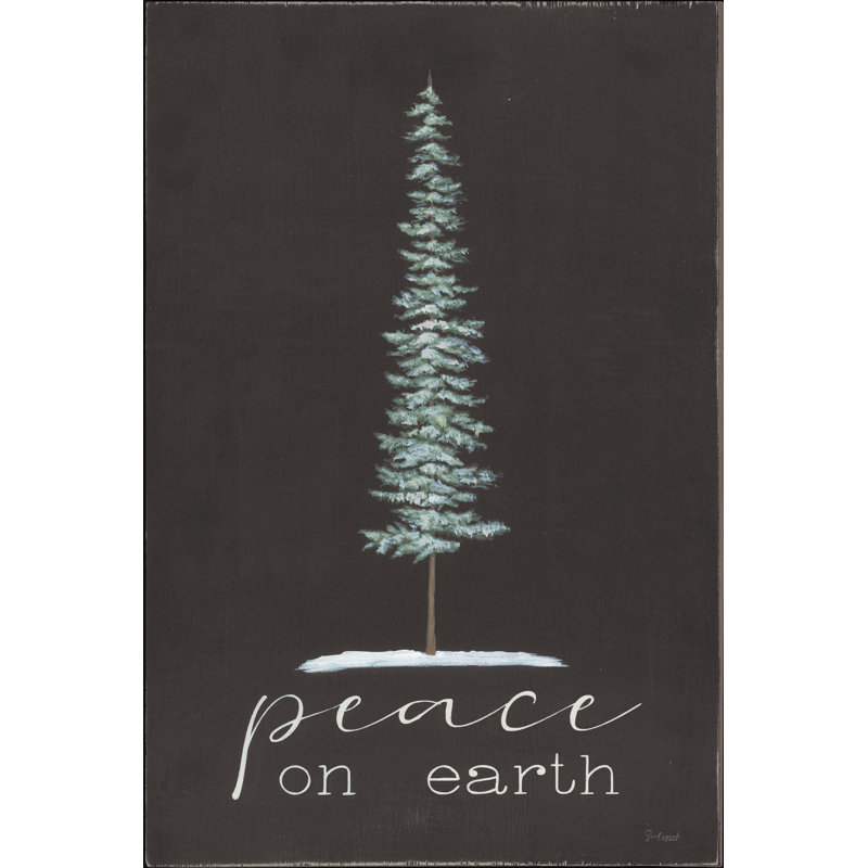 « Peace on Earth », Non, H 18 po x l 12 po, Toile tendue