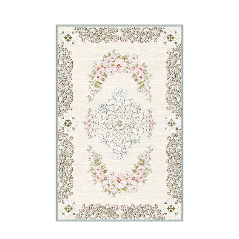 Stylish Hall Carpet 2.6 x 9.8 Feet - 100% Polyester, 0.04 in Pile Height | Antibacterial, Non-Slip PVC Felt Dot Underside | Machine Washable, 3D Digital Print | Perfect for Home Entryways & Living Spaces